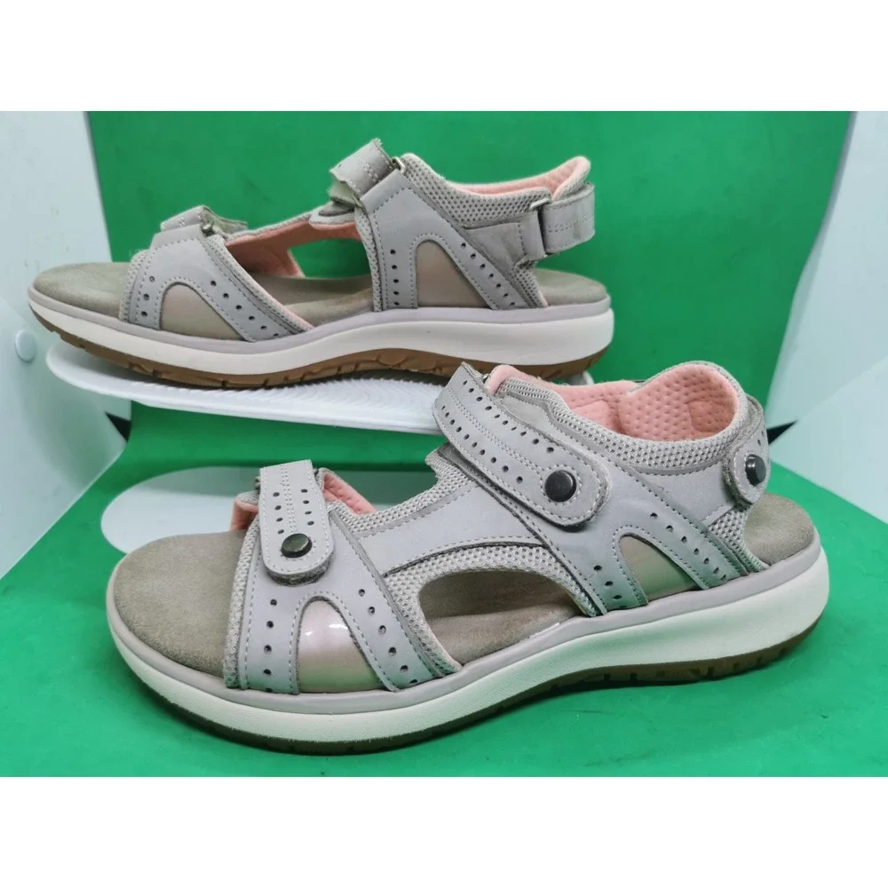 SAS Embark Sandals Womens Sz 8.5 M Taupe Walking Tripad Comfort Adjustable Strap